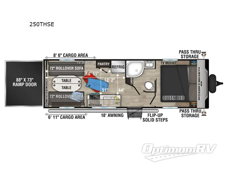 2024 KZ Sportsmen SE 250THSE Floorplan Photo