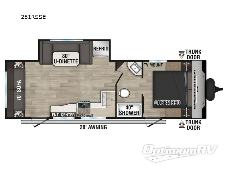 2024 KZ Sportsmen SE 251RSSE Floorplan Photo