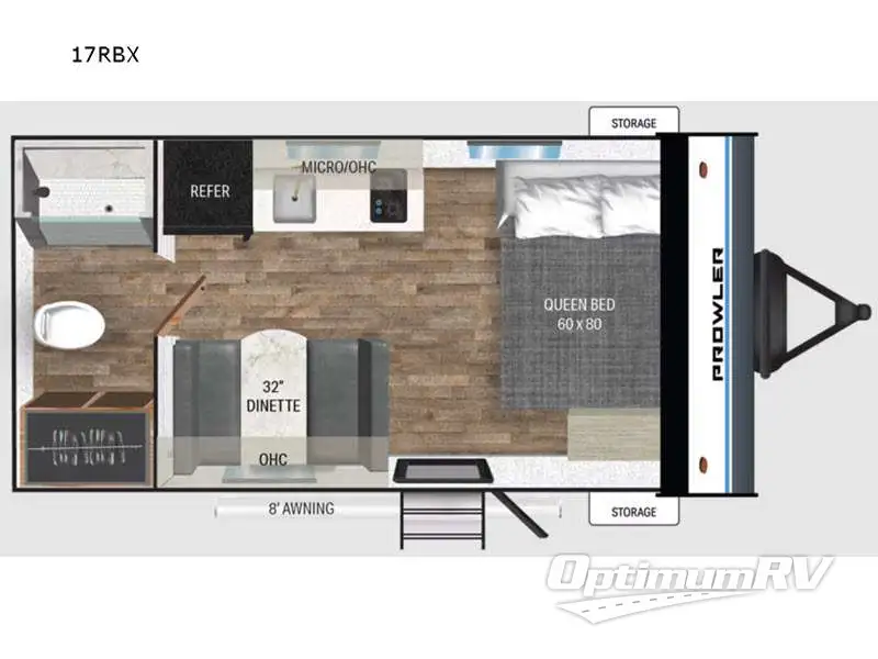 2024 Heartland Prowler Lynx 17RBX RV Floorplan Photo
