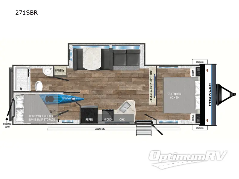 2024 Heartland Prowler 271SBR Floorplan Photo