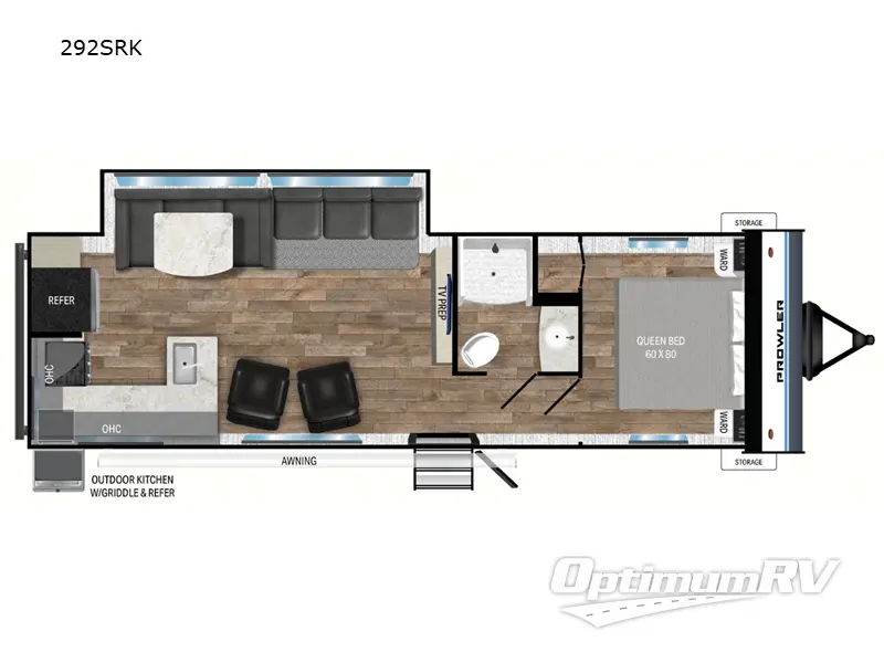 2024 Heartland Prowler 292SRK Floorplan Photo
