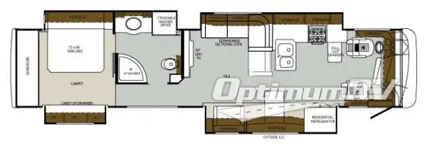 2014 Forest River Charleston 430FK RV Floorplan Photo