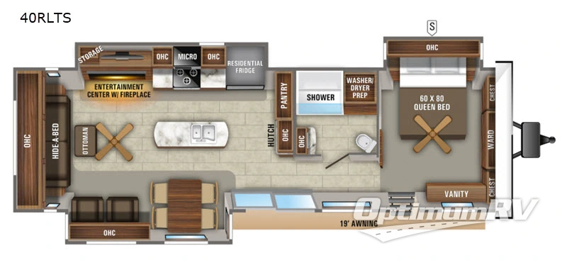 2019 Jayco Jay Flight Bungalow 40RLTS Floorplan Photo