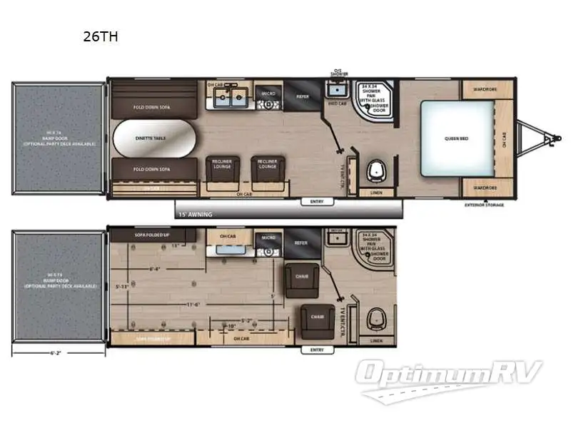 2021 Coachmen Catalina Trail Blazer 26TH Floorplan Photo