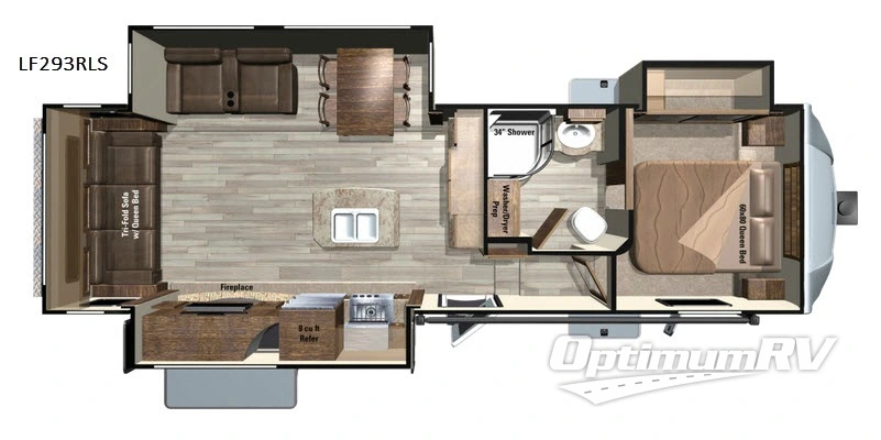2018 Highland Ridge Open Range Light LF293RLS RV Floorplan Photo