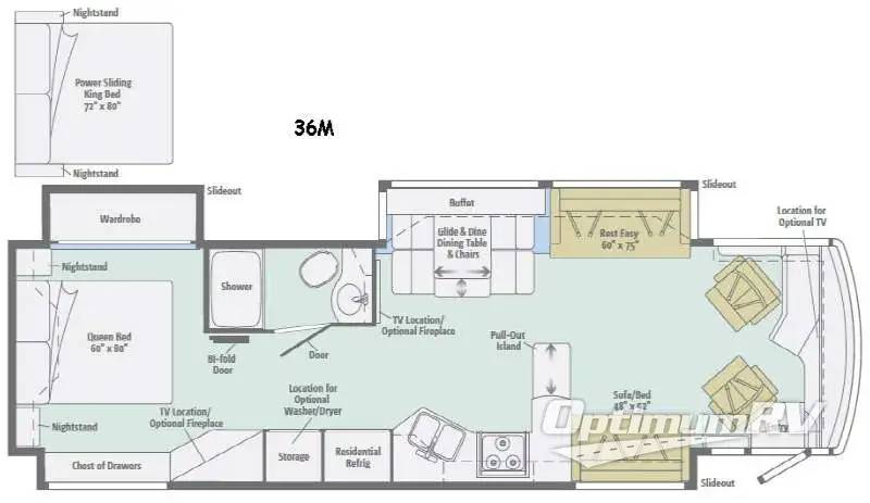 2016 Itasca Meridian 36M Floorplan Photo