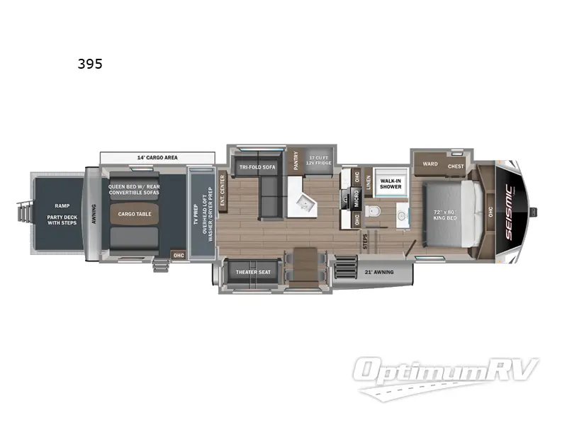 2024 Jayco Seismic 395 Floorplan Photo