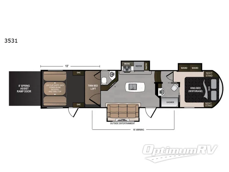 2020 Dutchmen Triton 3531 Floorplan Photo