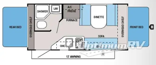 2014 Jayco Jay Feather SLX 16XRB RV Floorplan Photo