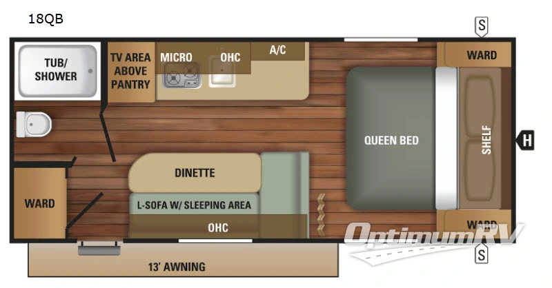 2018 Starcraft Starcraft 18QB Floorplan Photo