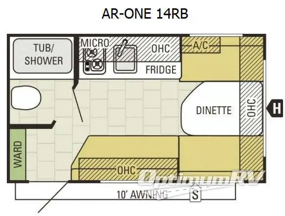 2016 Starcraft AR-ONE 14RB Floorplan Photo