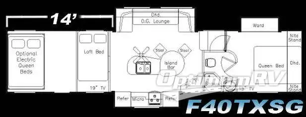 2008 Eclipse Stellar F40TXSG RV Floorplan Photo