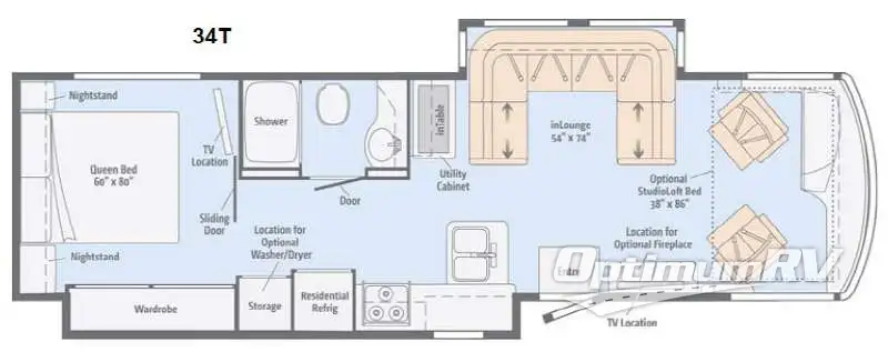 2015 Itasca Solei 34T Floorplan Photo