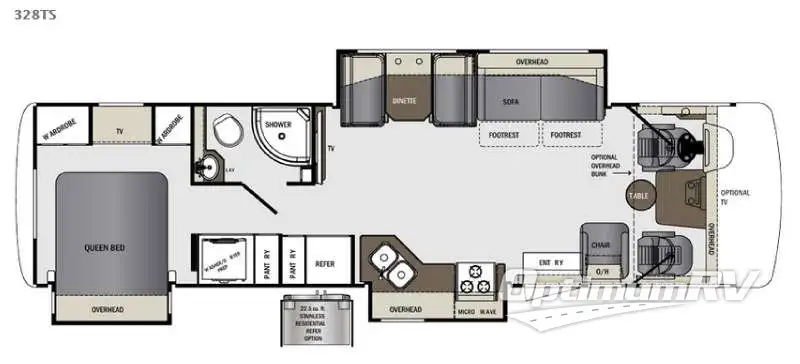 2014 Forest River Georgetown 328TSF RV Floorplan Photo