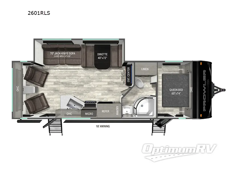 2026 Heartland Prowler 2601RLS Floorplan Photo