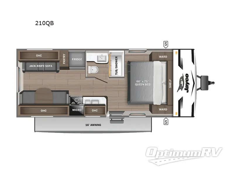2024 Jayco Jay Flight SLX 210QB Floorplan Photo